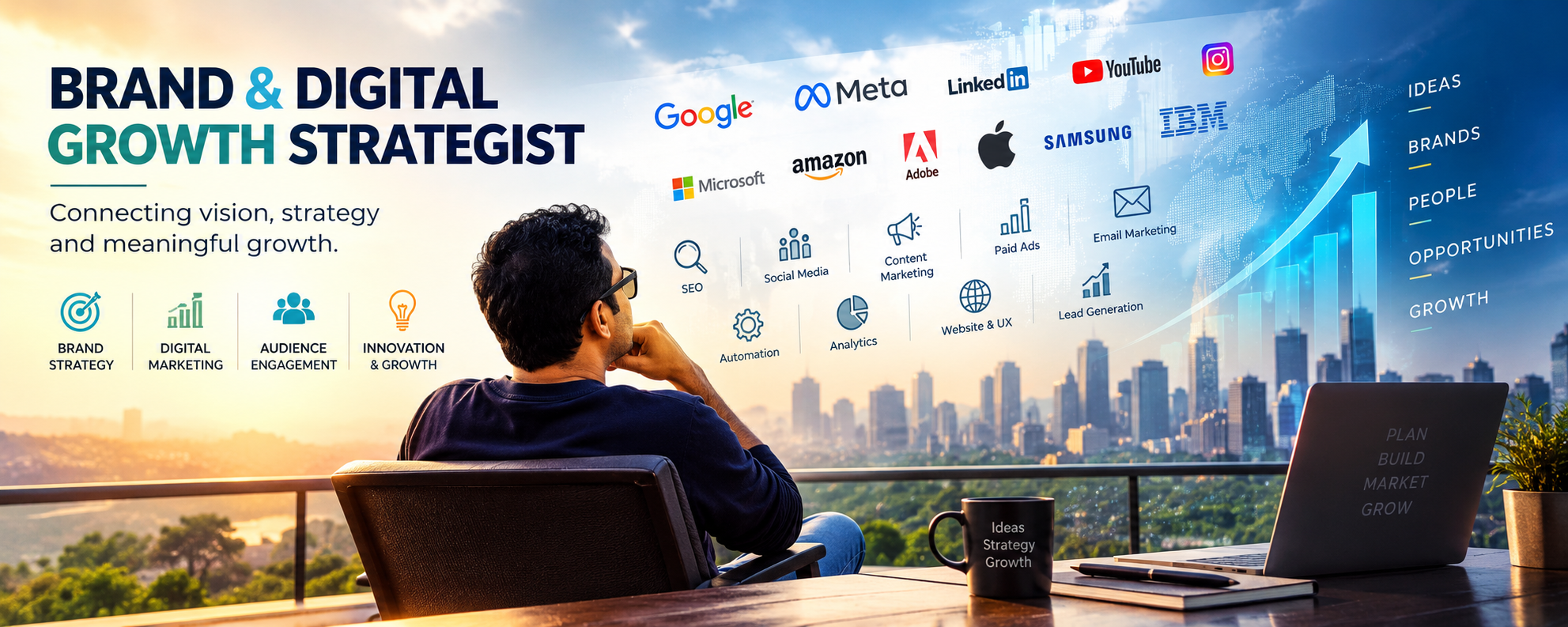 Brand and digital growth strategy banner